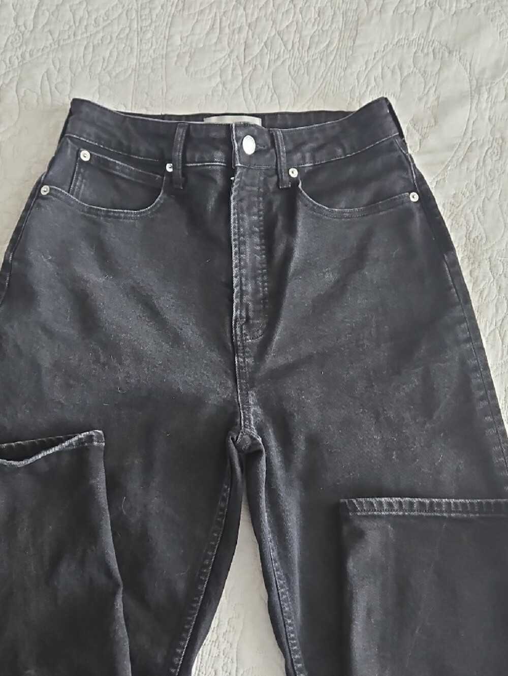 Everlane Washed Black Curvy Way High-Rise Jeans